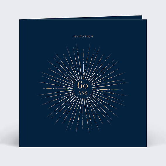 Invitation Anniversaire Adulte Feux Artifices