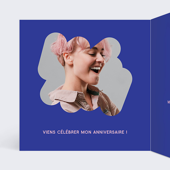 Invitation anniversaire 20 bubble Intérieur Gauche