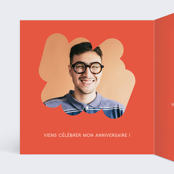 Invitation anniversaire 25 bubble Intérieur Gauche