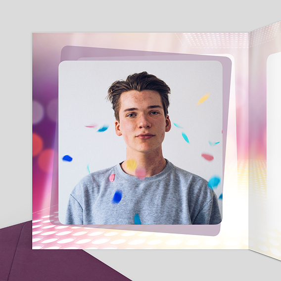 Invitation anniversaire Années 2000 Intérieur Gauche