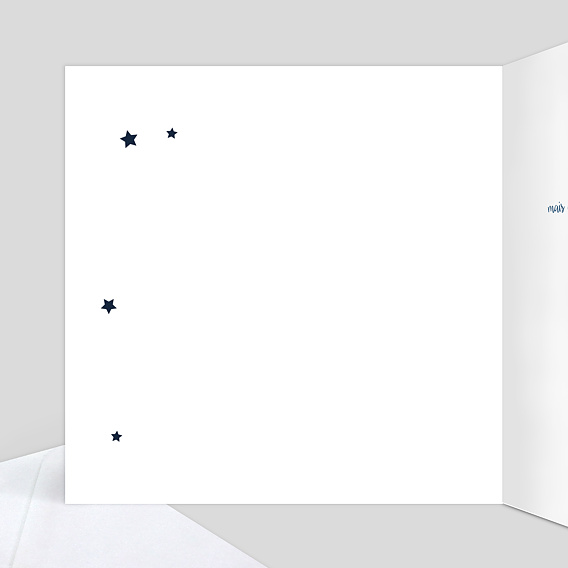 Invitation anniversaire Bonne Étoile Intérieur Gauche