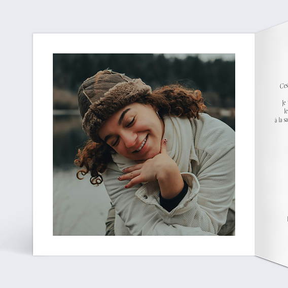 Invitation anniversaire Couronne chic Intérieur Gauche