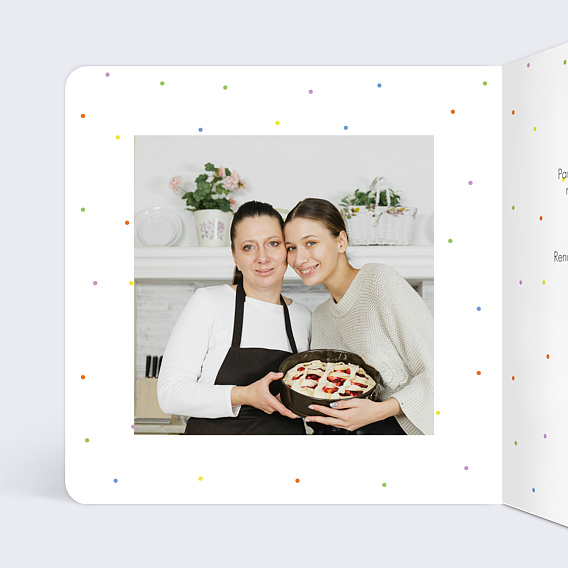 Invitation anniversaire Deux Anniversaires Intérieur Gauche