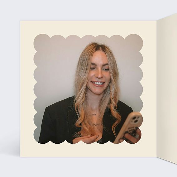 Invitation anniversaire Lettre Intérieur Gauche