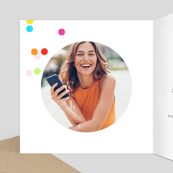 Invitation anniversaire Party 30 Intérieur Gauche