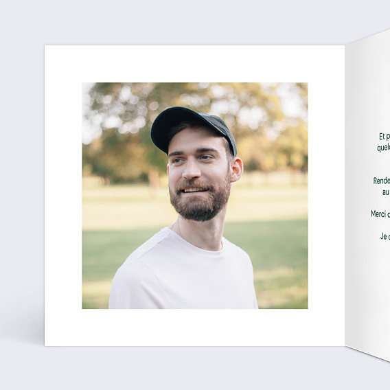 Invitation anniversaire Tennis club Intérieur Gauche