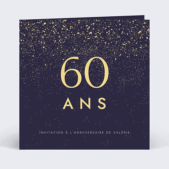 Invitation anniversaire Pluie de Fête