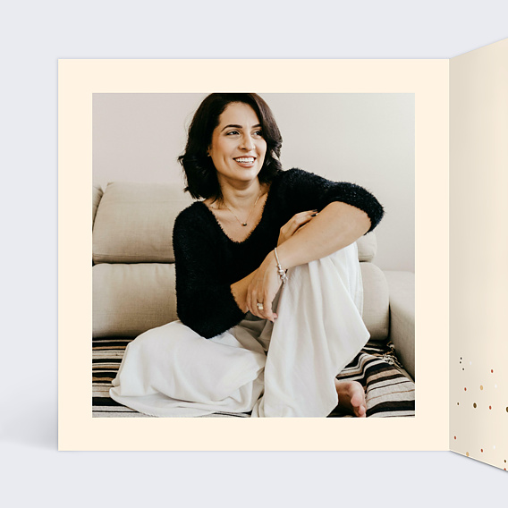 Invitation anniversaire Chiffre Ballon 40 Intérieur Gauche