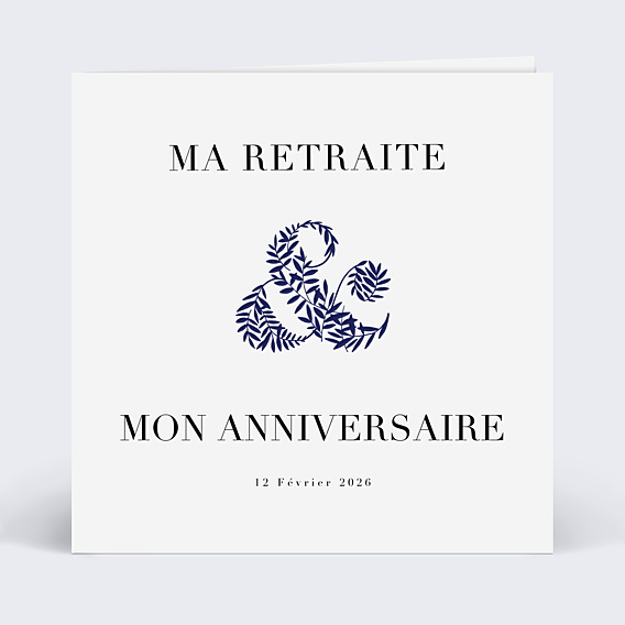 Invitation Anniversaire Adulte Retraite Esperluette