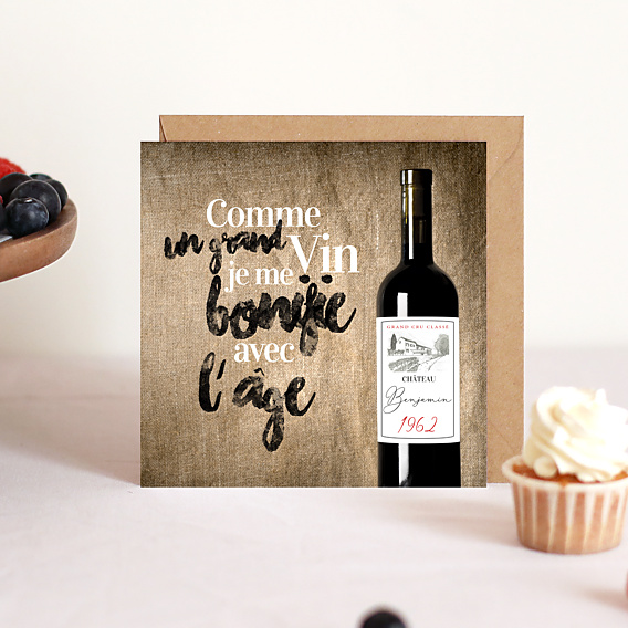 Invitation Anniversaire Adulte Millésimé