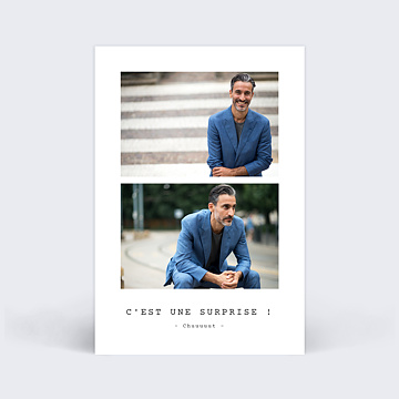 Invitation anniversaire adulte Polarod Simple II
