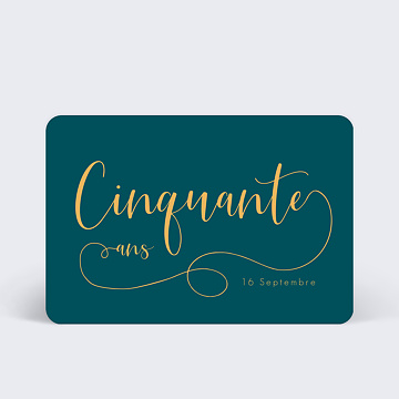 Invitation Anniversaire Adulte Milestone Cinquante