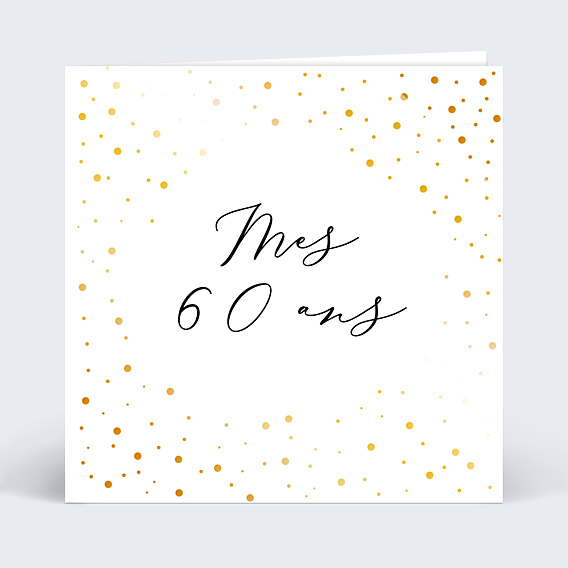 Invitation Anniversaire Adulte Dorure Anniversaire