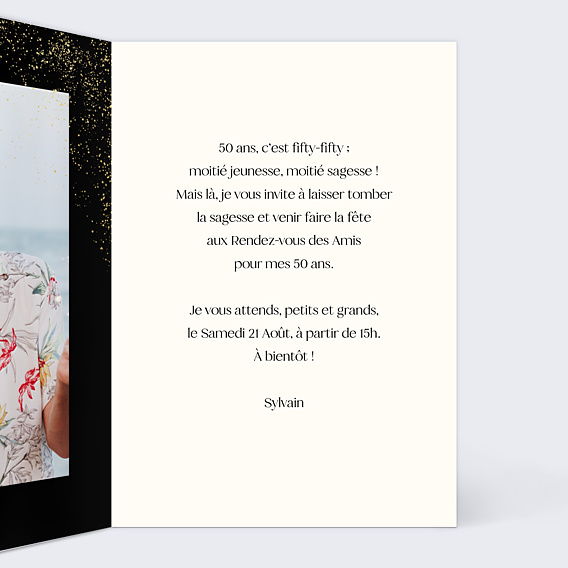 Invitation Anniversaire Adulte Champagne Festif