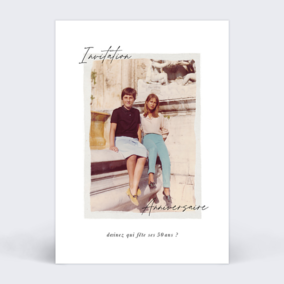 Invitation Anniversaire Adulte Belle Époque