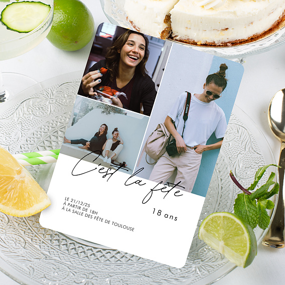 Invitation anniversaire La fête  Après 1