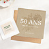 Invitation Anniversaire Adulte Âge fleuri avec graines