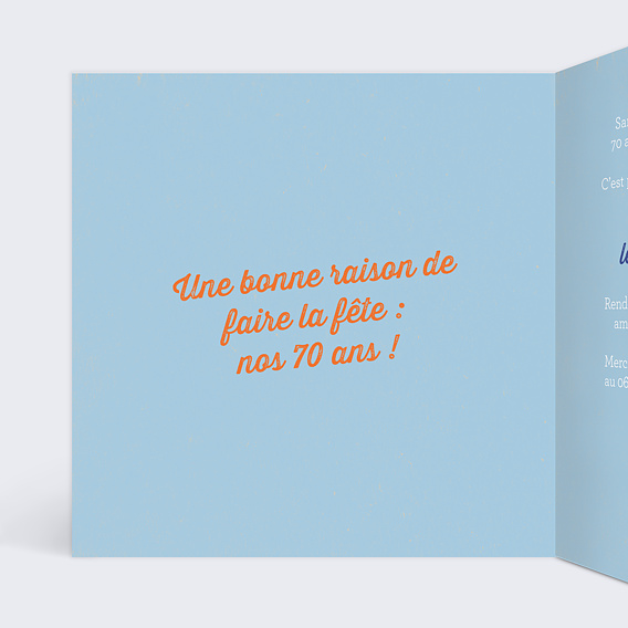 Invitation anniversaire 2 Bonnes Raisons Intérieur Gauche