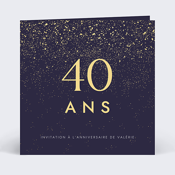Invitation anniversaire Pluie de Fête