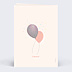 Invitation Anniversaire Adulte Ballon Glitter