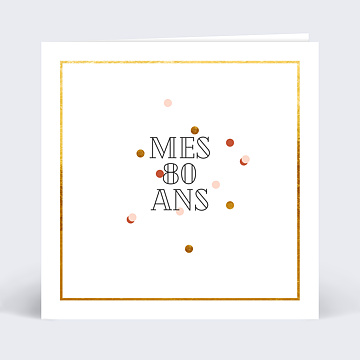 Invitation Anniversaire Adulte Jolies Dorures