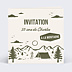 Invitation Anniversaire Adulte A la montagne