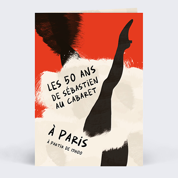 Invitation Anniversaire Adulte Au Cabaret