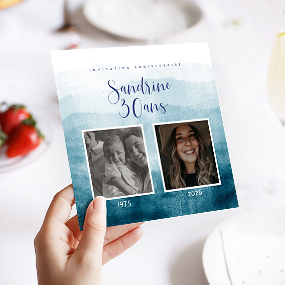 Invitation Anniversaire Adulte Flashback