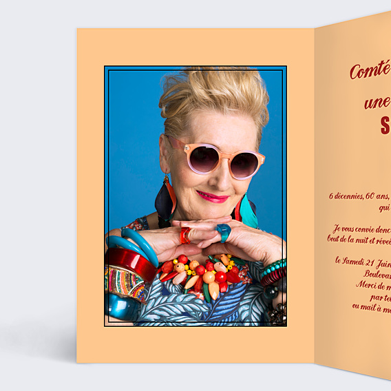 Invitation Anniversaire Adulte Affiche Vintage