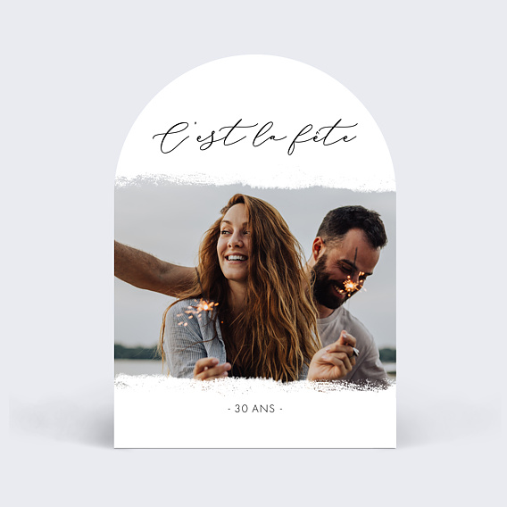 Invitation anniversaire Manuscrite