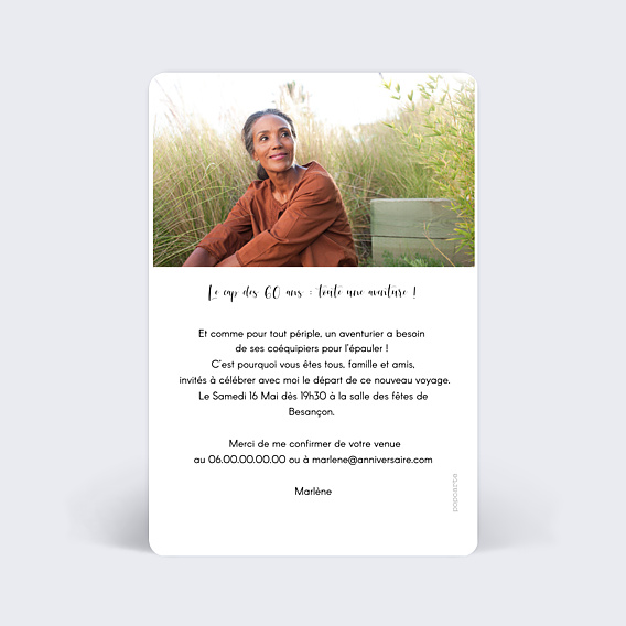 Invitation Anniversaire Adulte Anniversaire Tempo