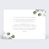 Invitation anniversaire Branche d'eucalyptus Verso