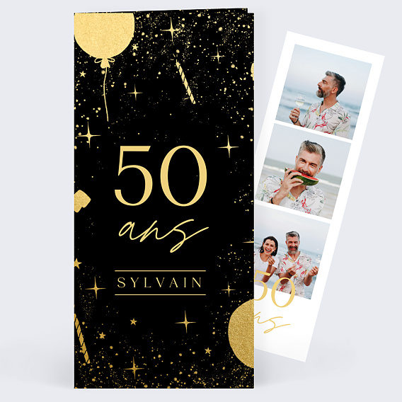 Invitation Anniversaire Adulte Champagne Festif