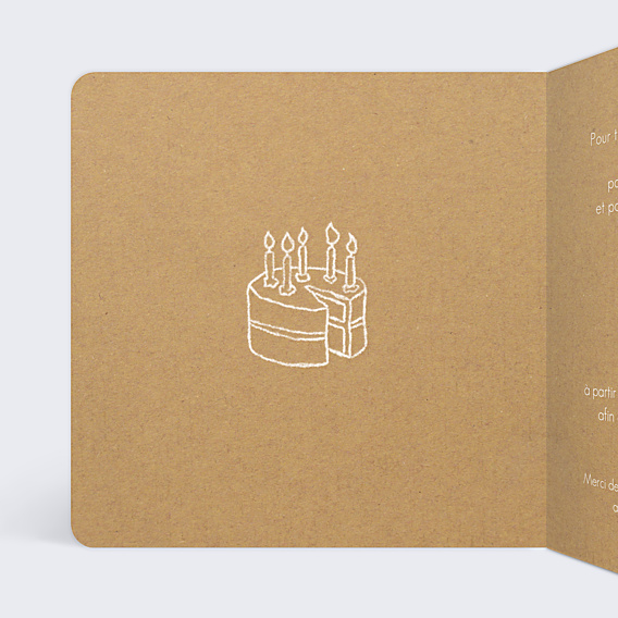Invitation Anniversaire Adulte Etapes de vie kraft