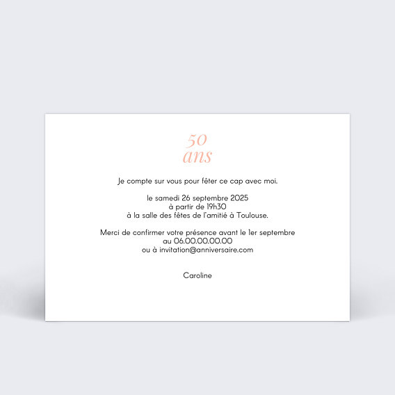 Invitation anniversaire Joli Multi Verso