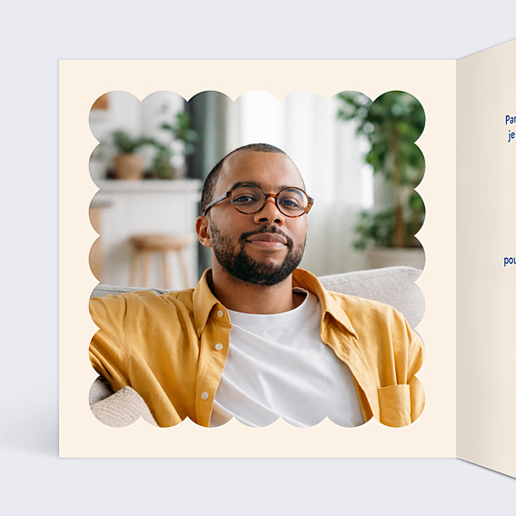 Invitation Anniversaire Adulte Portrait en figurine