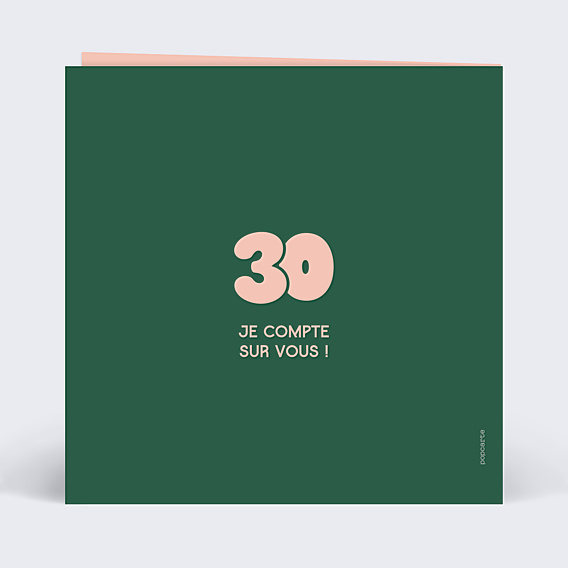 Invitation Anniversaire Adulte 30 bubble