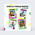 Invitation Anniversaire Adulte Jeux des 7 familles pour 4