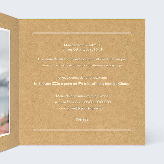 Invitation Anniversaire Adulte Typo