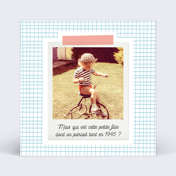 Invitation anniversaire Cahier d'École