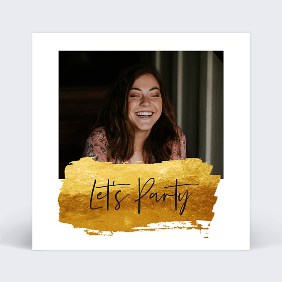 Invitation anniversaire Jolie Peinture