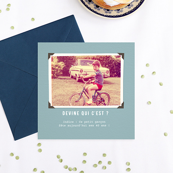 Invitation Anniversaire Adulte Effet tirage