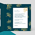 Invitation anniversaire Délicats Ginkgos Intérieur Droit