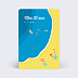 Invitation anniversaire Beach Party Recto