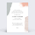 Invitation anniversaire Traits de peinture Verso