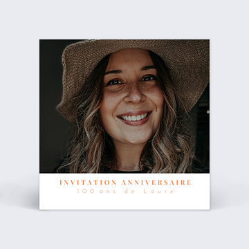Invitation Anniversaire Adulte Simplicité