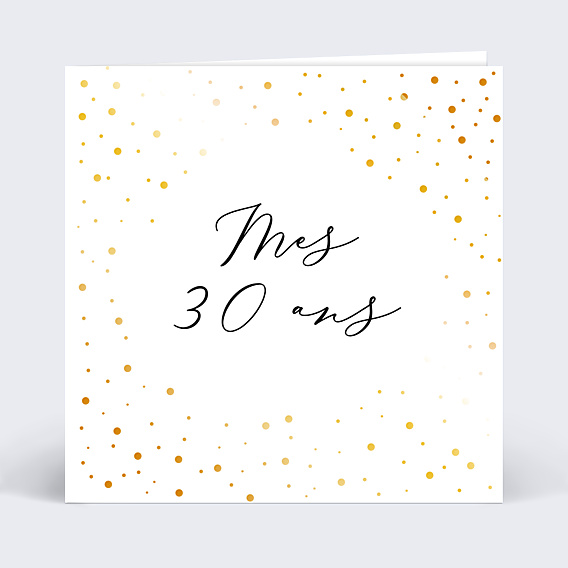 Invitation Anniversaire Adulte Dorure Anniversaire