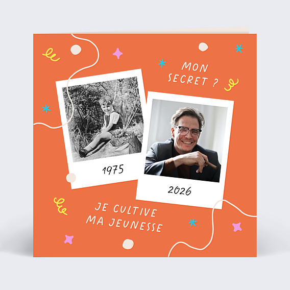 Invitation Anniversaire Adulte Cultiver sa Jeunesse
