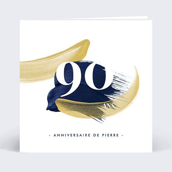 Invitation anniversaire Peinture éclatante