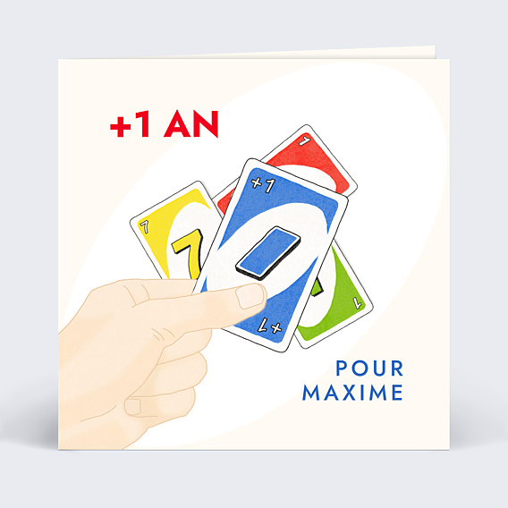 Invitation anniversaire Plus 1